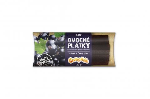Ovocňák Ovocné plátky jablko a čierna ríbezľa 20 g