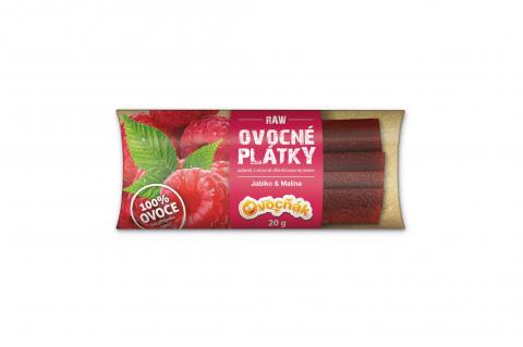 Ovocňák Ovocné plátky jablko a malina 20 g